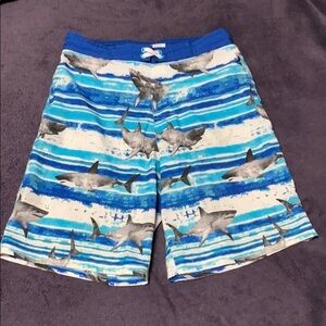 Wonder Nation Boys Shark Swim Trunks Size Large
